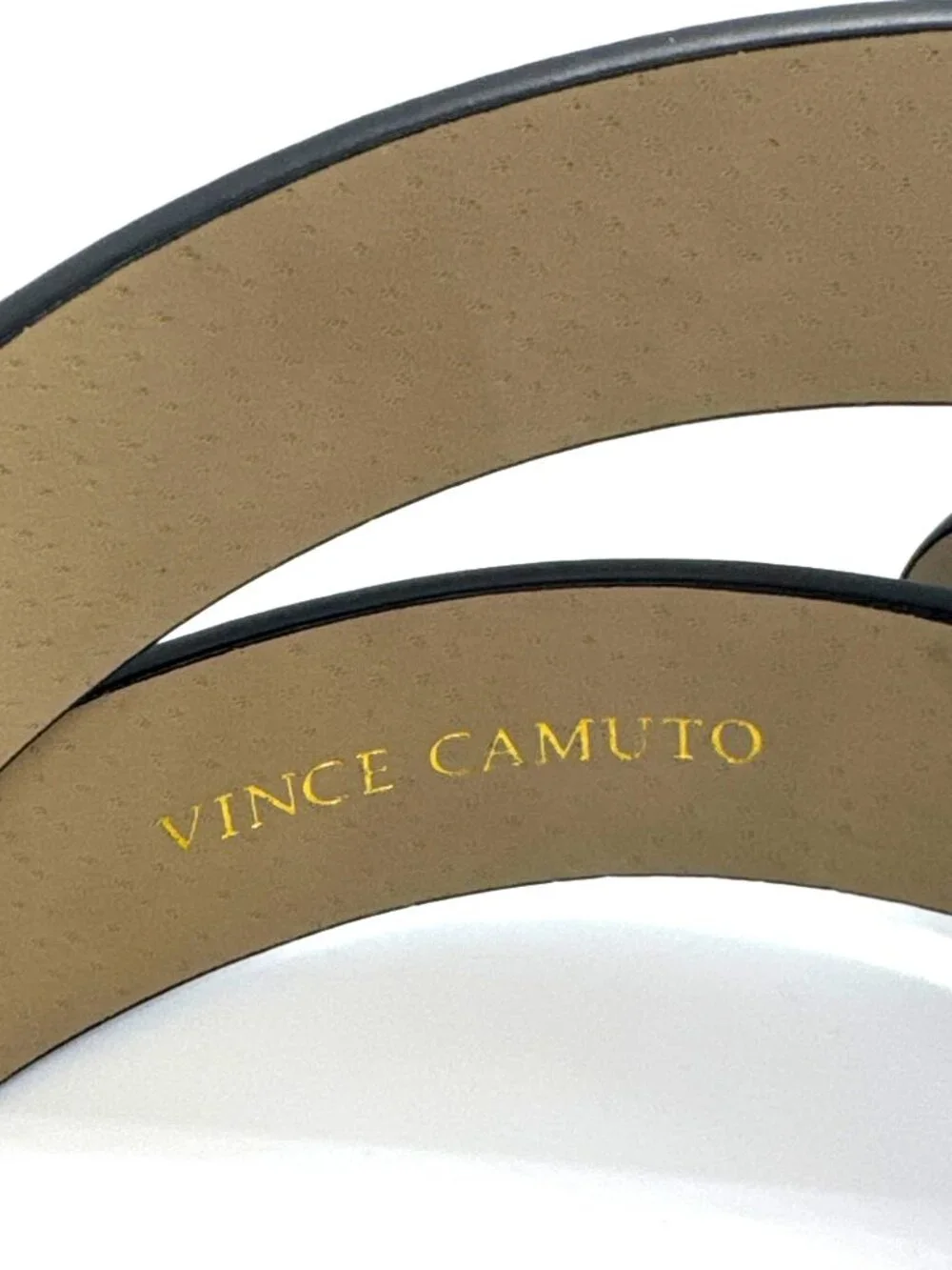 Vince Camuto Leather Belt 42 Rhinestone Buckle Western Cowgirl Nashville Style